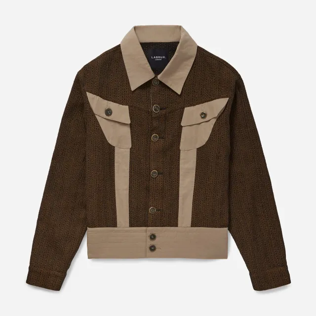 Labrum Bronze Jacquard veste de travail bronze bicolore