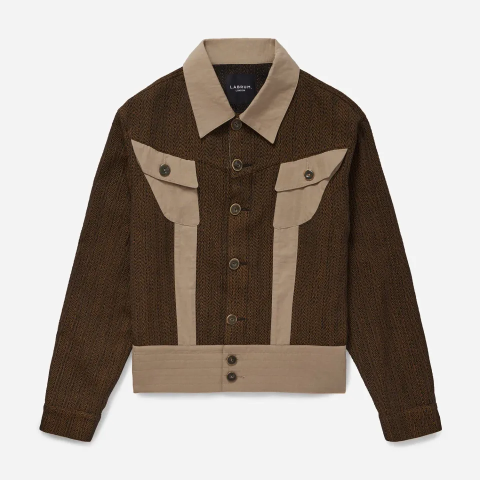 Labrum Bronze Jacquard veste de travail bronze bicolore