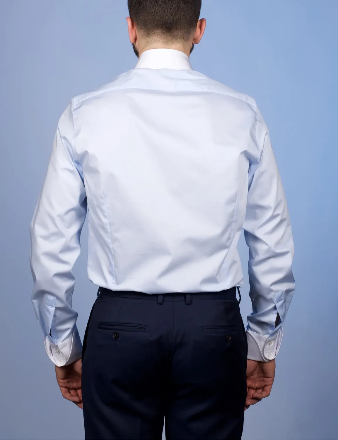 La Chemise Française Virtuose chemise homme bleu ciel popeline