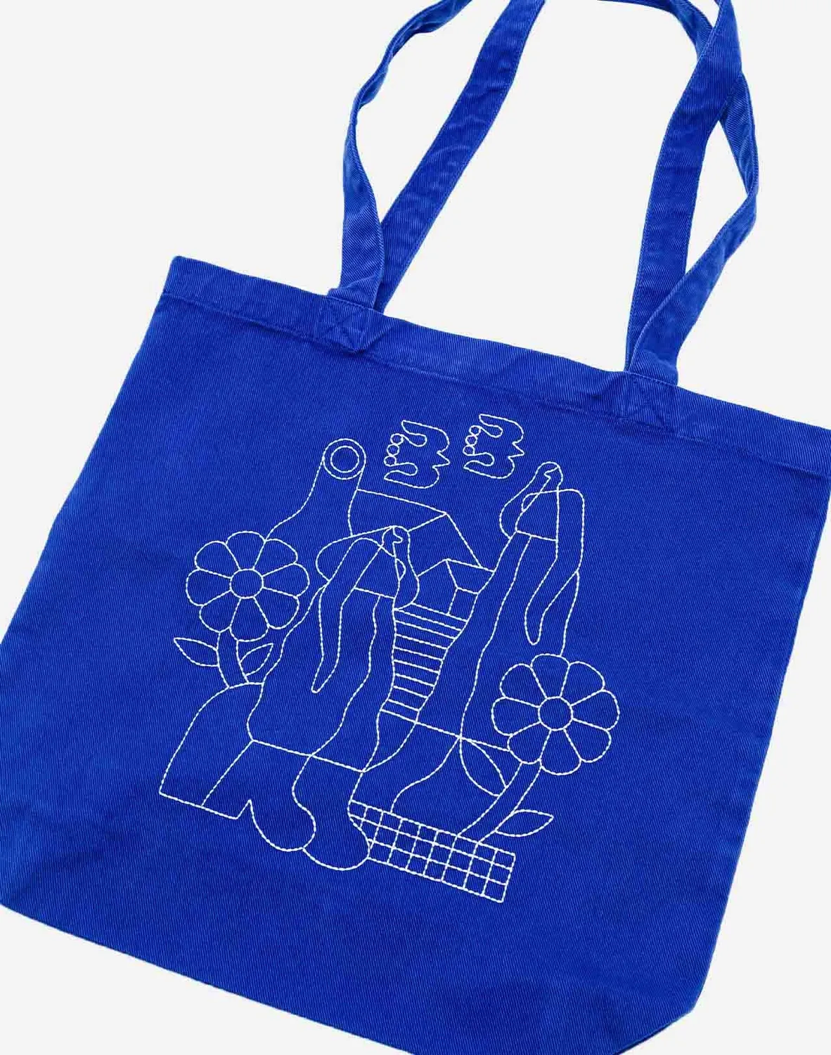 OLOW Toto Simple Life tote bag bleu roi coton bio