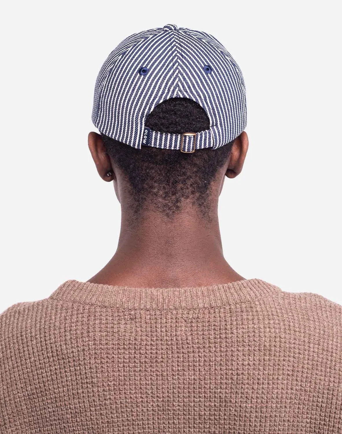 OLOW Bud casquette six panel coton rayé