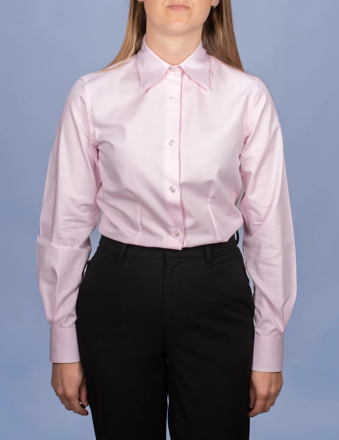 La Chemise Française Twill Fin chemisier femme rose