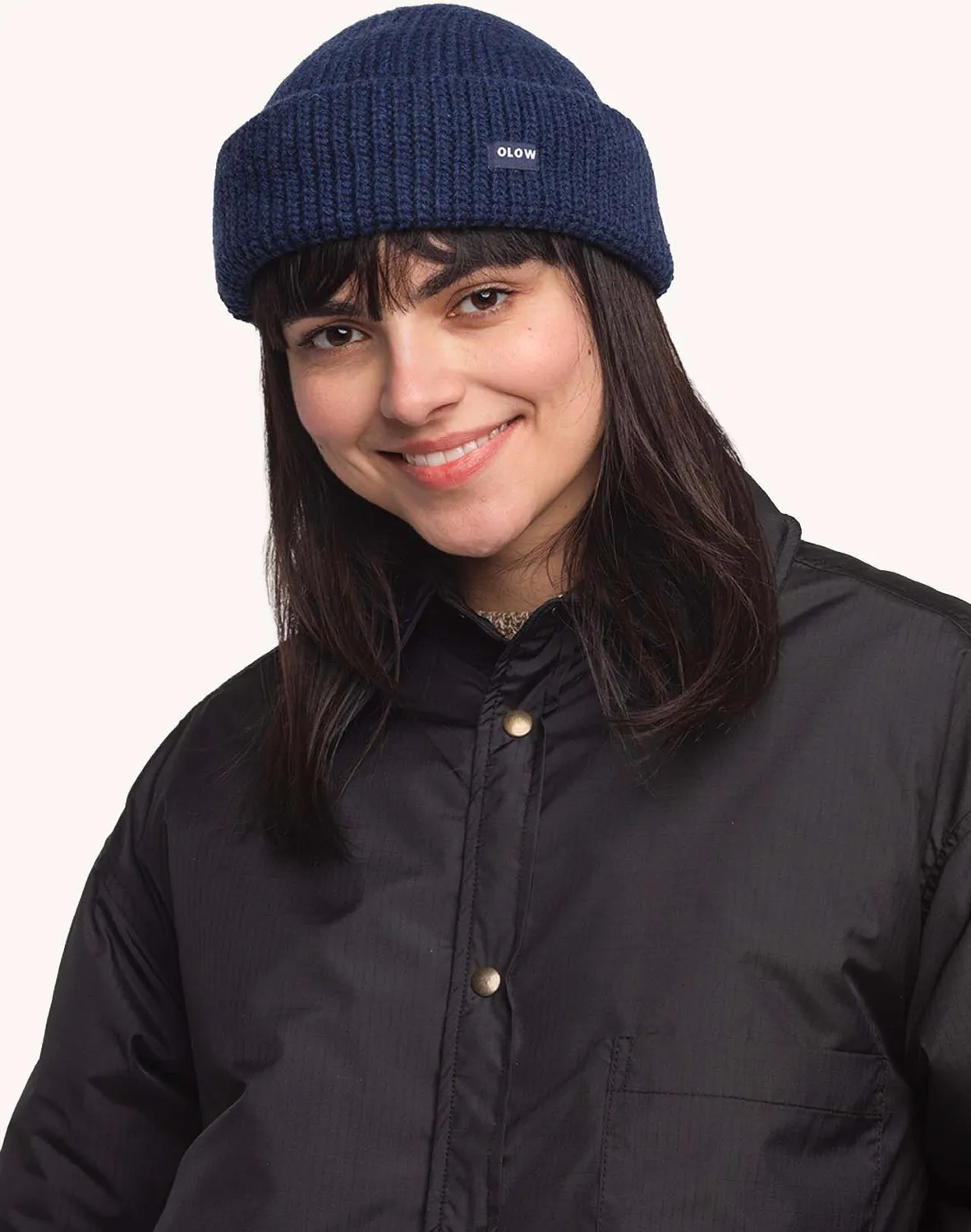OLOW Laban bonnet bleu docker laine mérinos