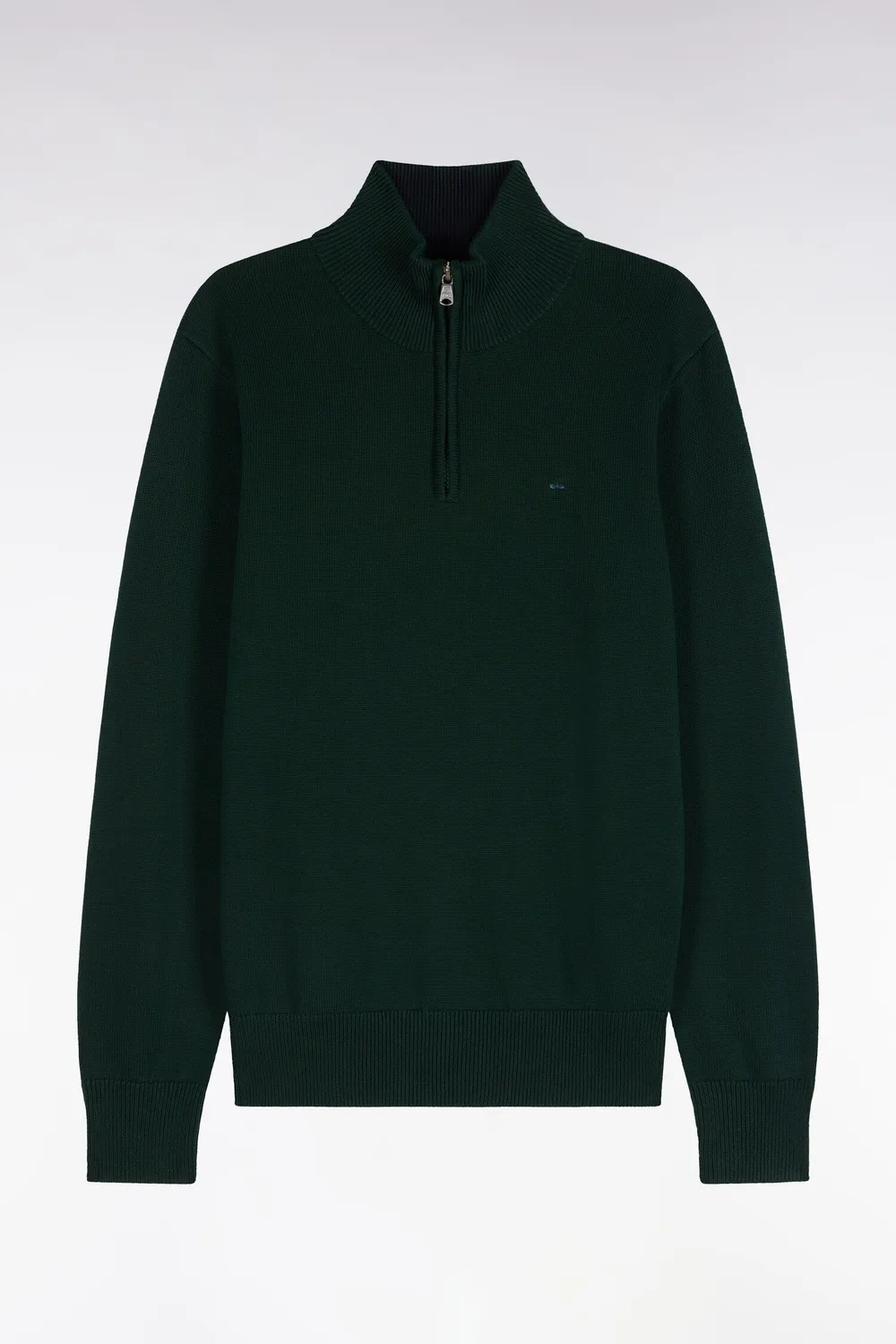 Eden Park pull col camionneur coton vert forêt regular
