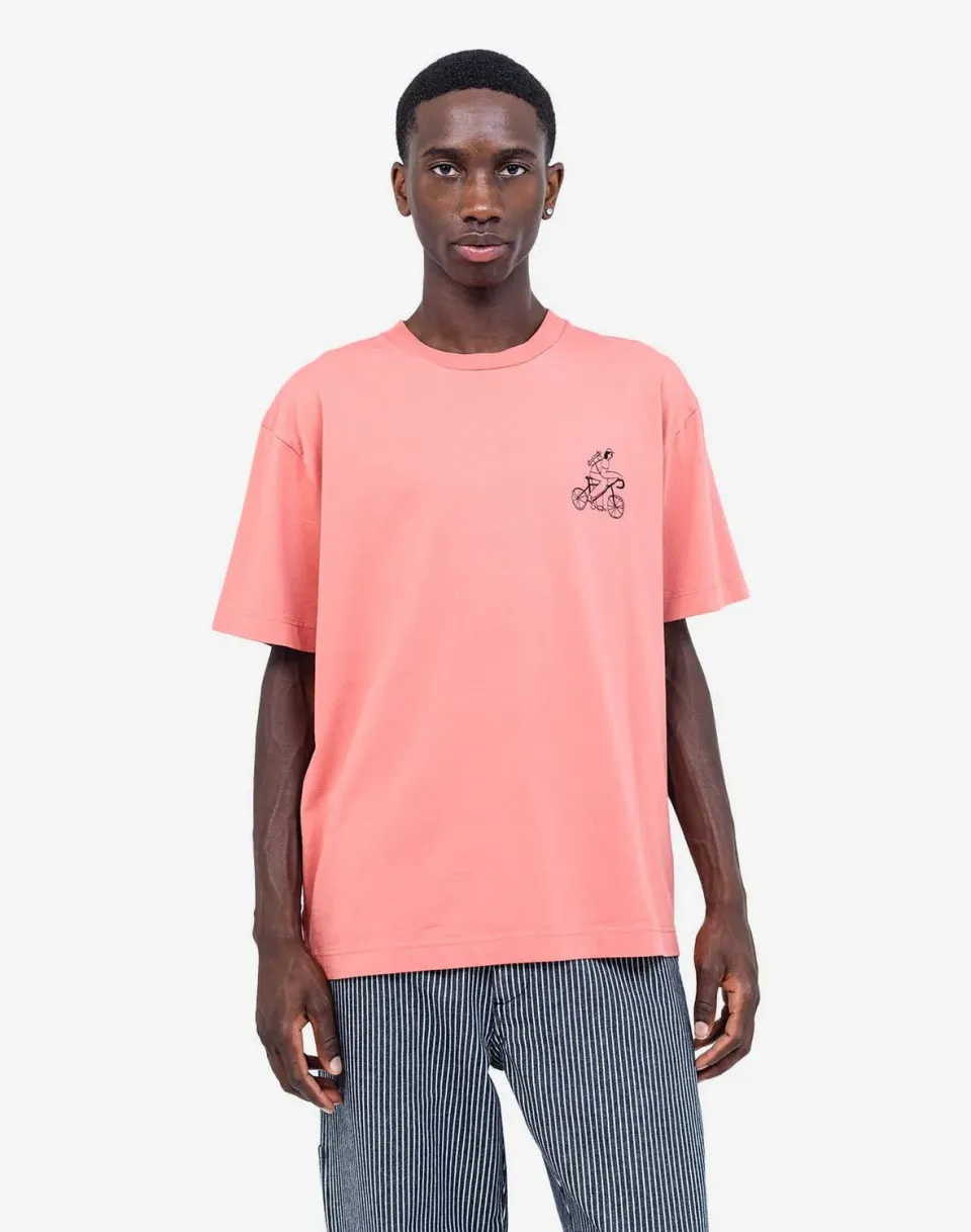 OLOW Citizen t-shirt ample rose mineral coton bio