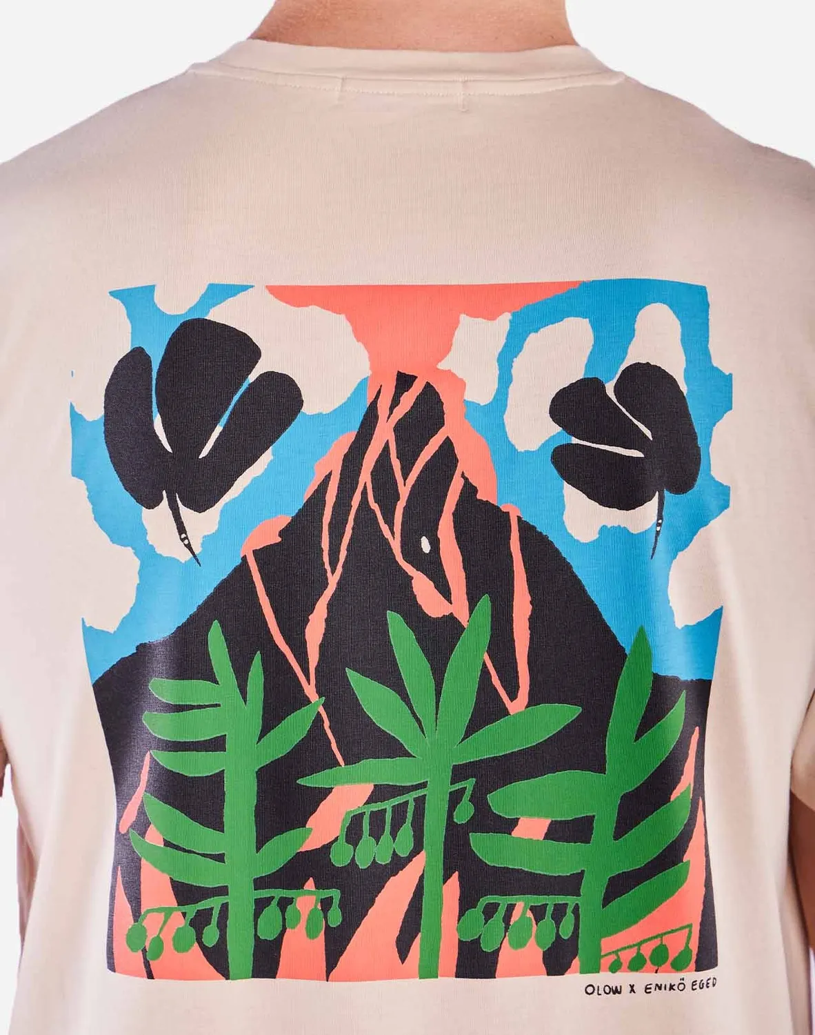 OLOW Magma t-shirt crème coton doux