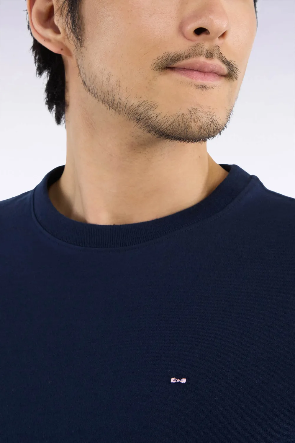 Eden Park t-shirt manches longues coton marine