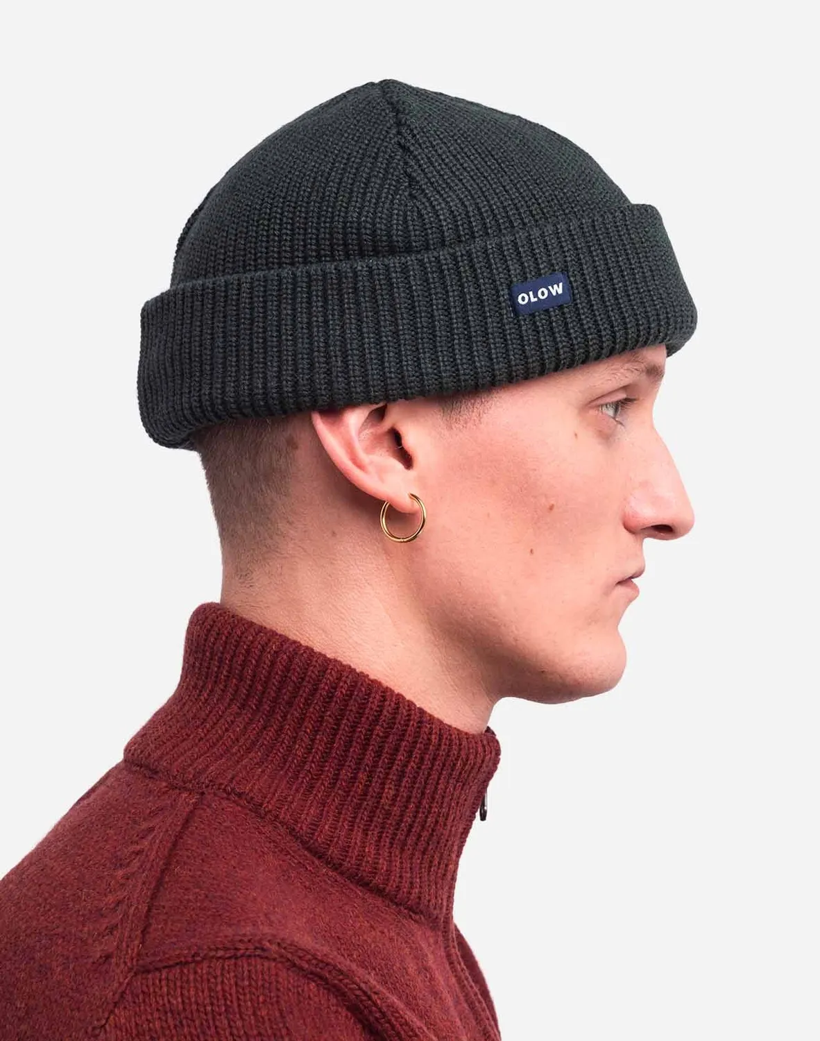 OLOW Thuiz bonnet vert laine coton