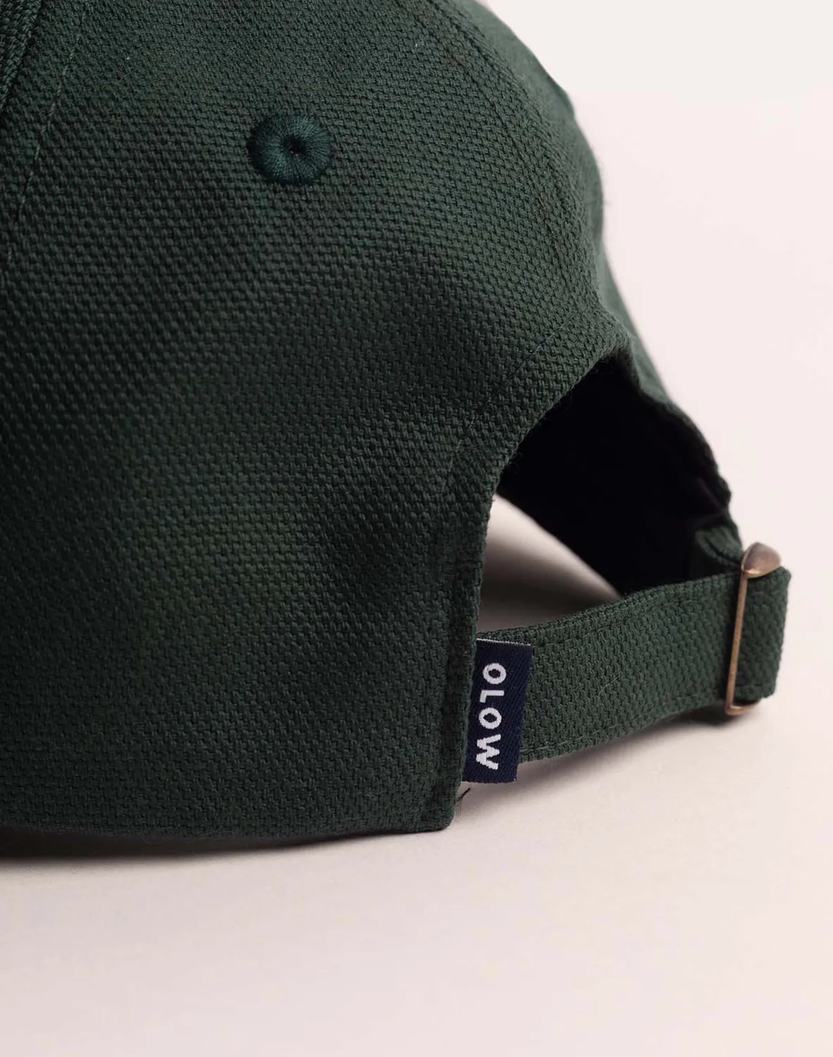 OLOW Six Panel Busy casquette verte lyocell coton