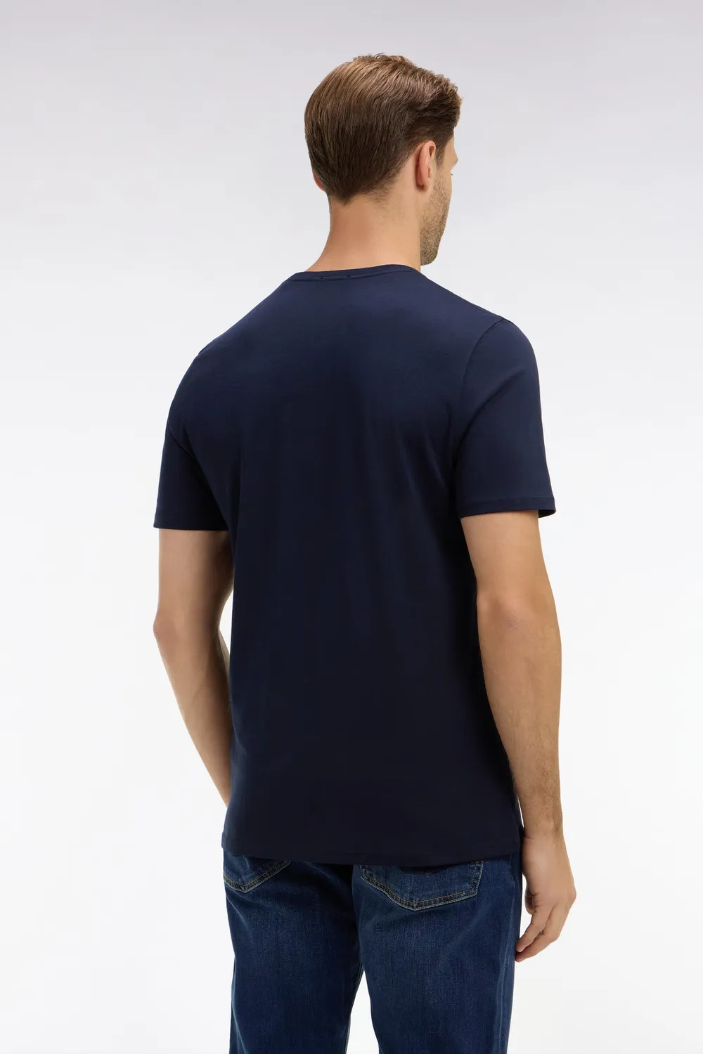 Eden Park t-shirt manches courtes bleu marine coton Pima