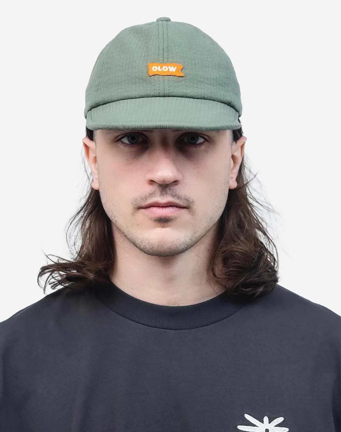 OLOW Flag casquette vert olive coton