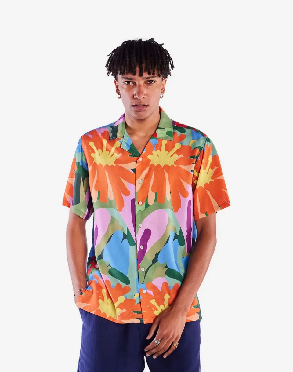 OLOW Aloha Wildflowers chemisette multicolore en tencel