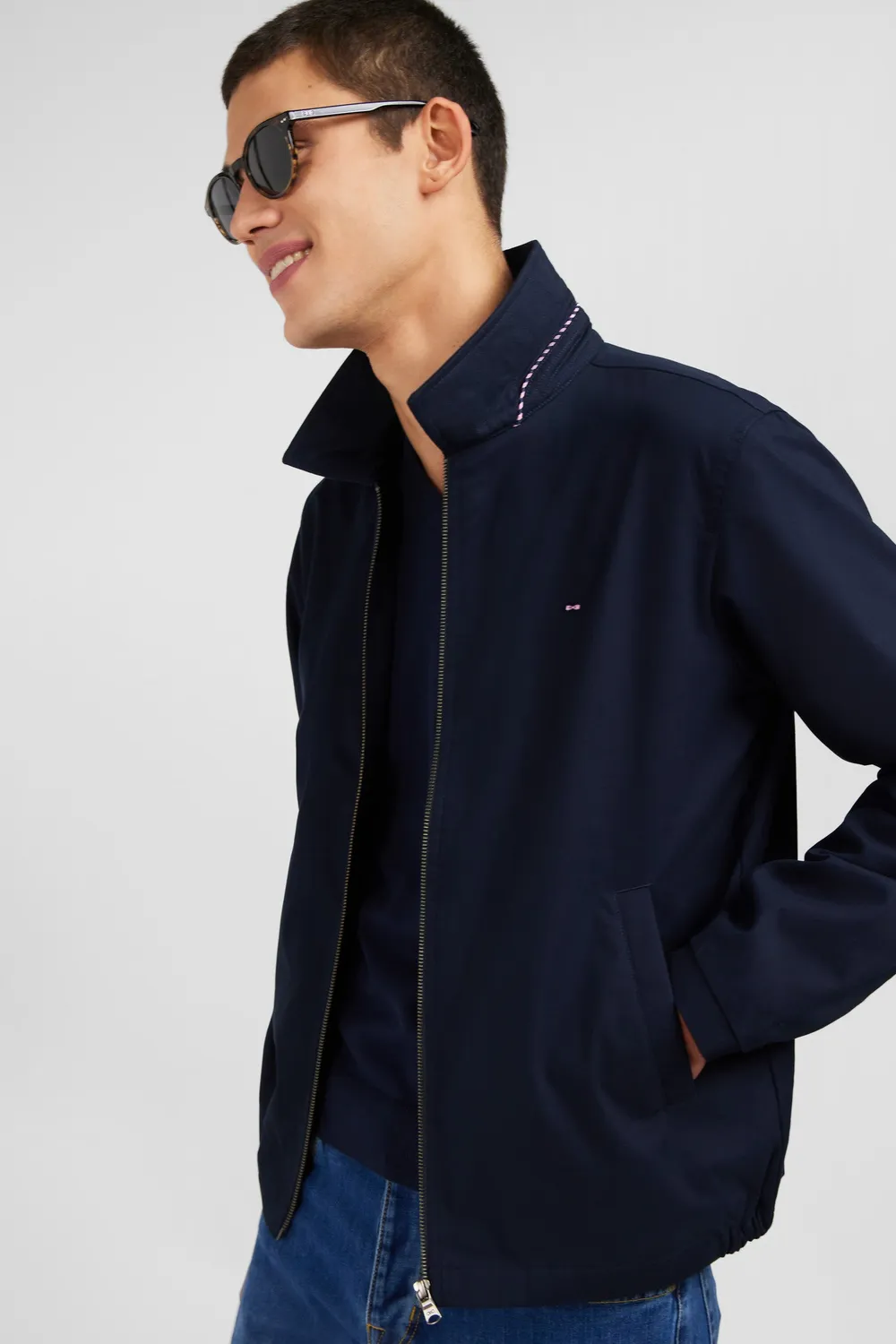 Eden Park blouson rembourré bleu foncé homme déperlant