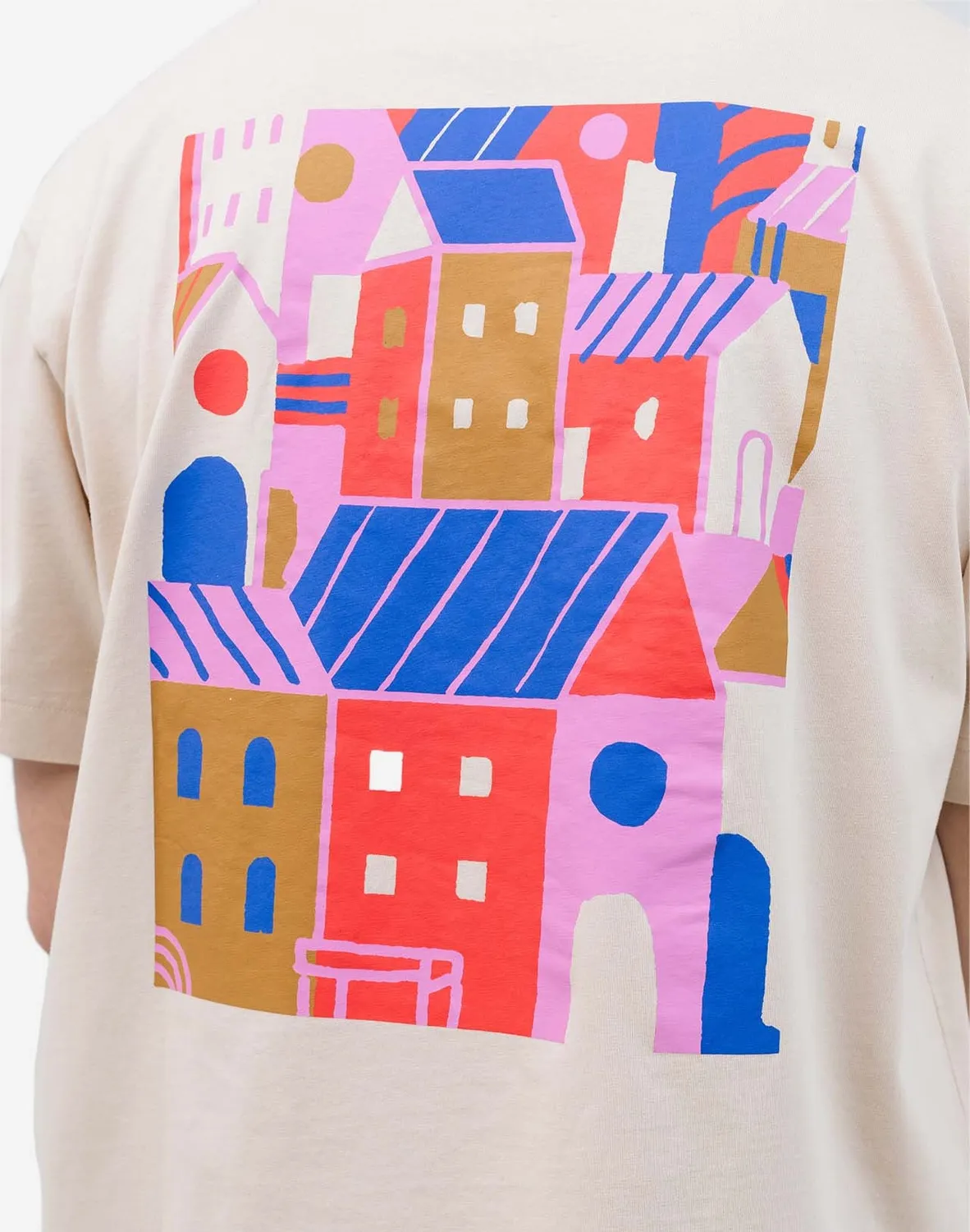 OLOW City t-shirt ample crème coton bio