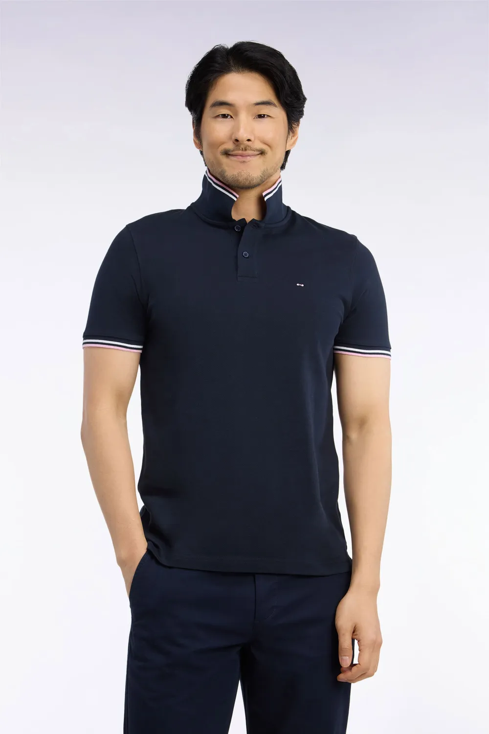 Eden Park Legend Rugby polo marine coupe droite