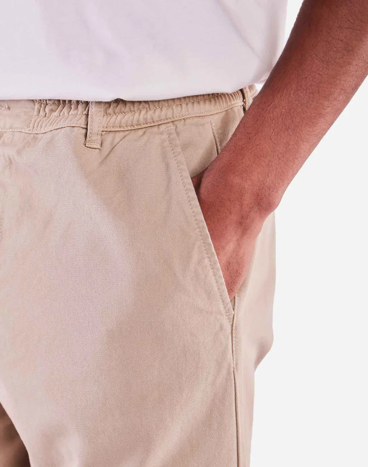 OLOW Chino pantalon beige coton bio léger