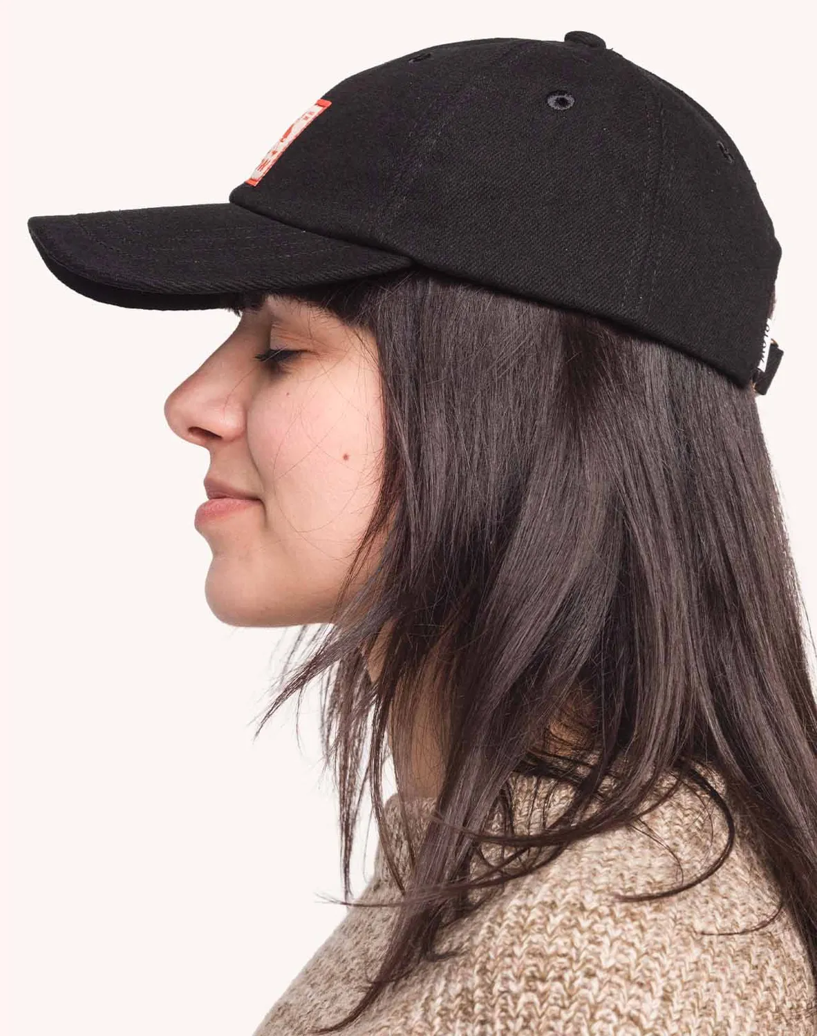 OLOW Six Panel Creative Studio casquette denim noir coton bio