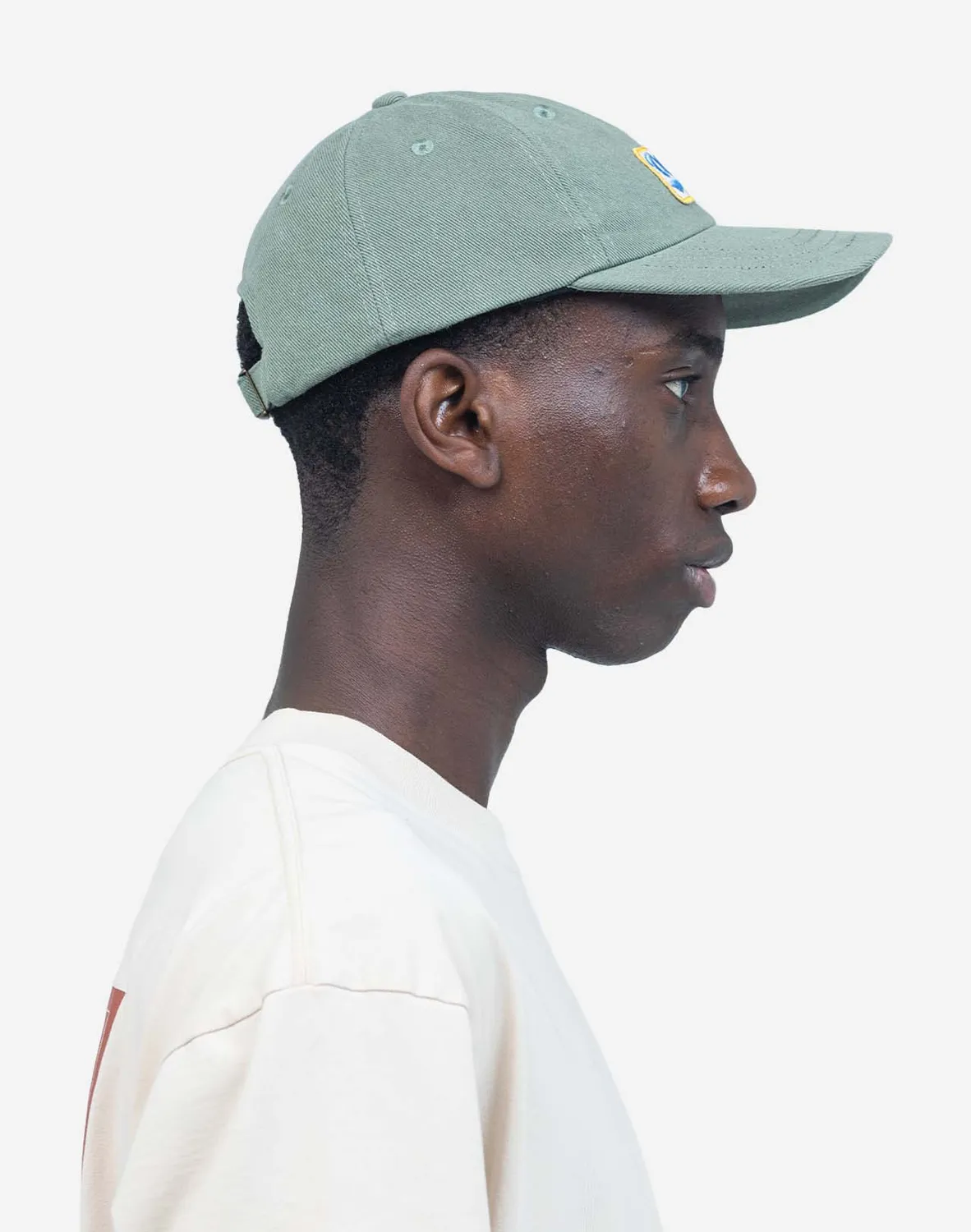 Olow Carlton casquette six panels vert olive coton bio