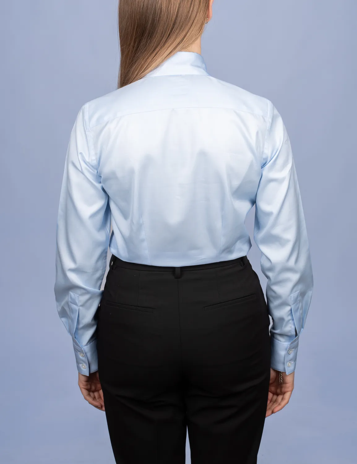La Chemise Française Twill Fin chemisier femme bleu ciel