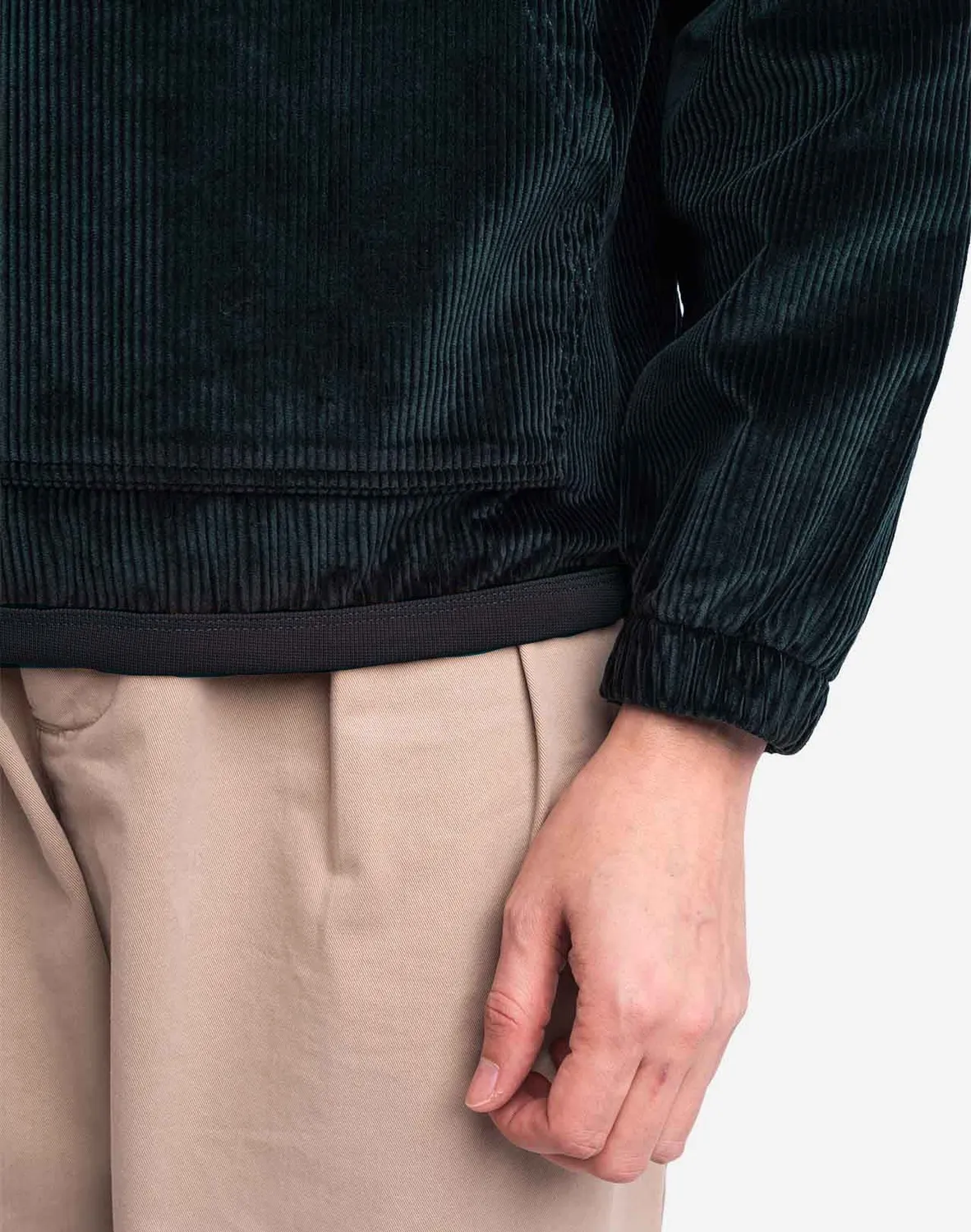 OLOW Bangor sweat vert foncé velours coton