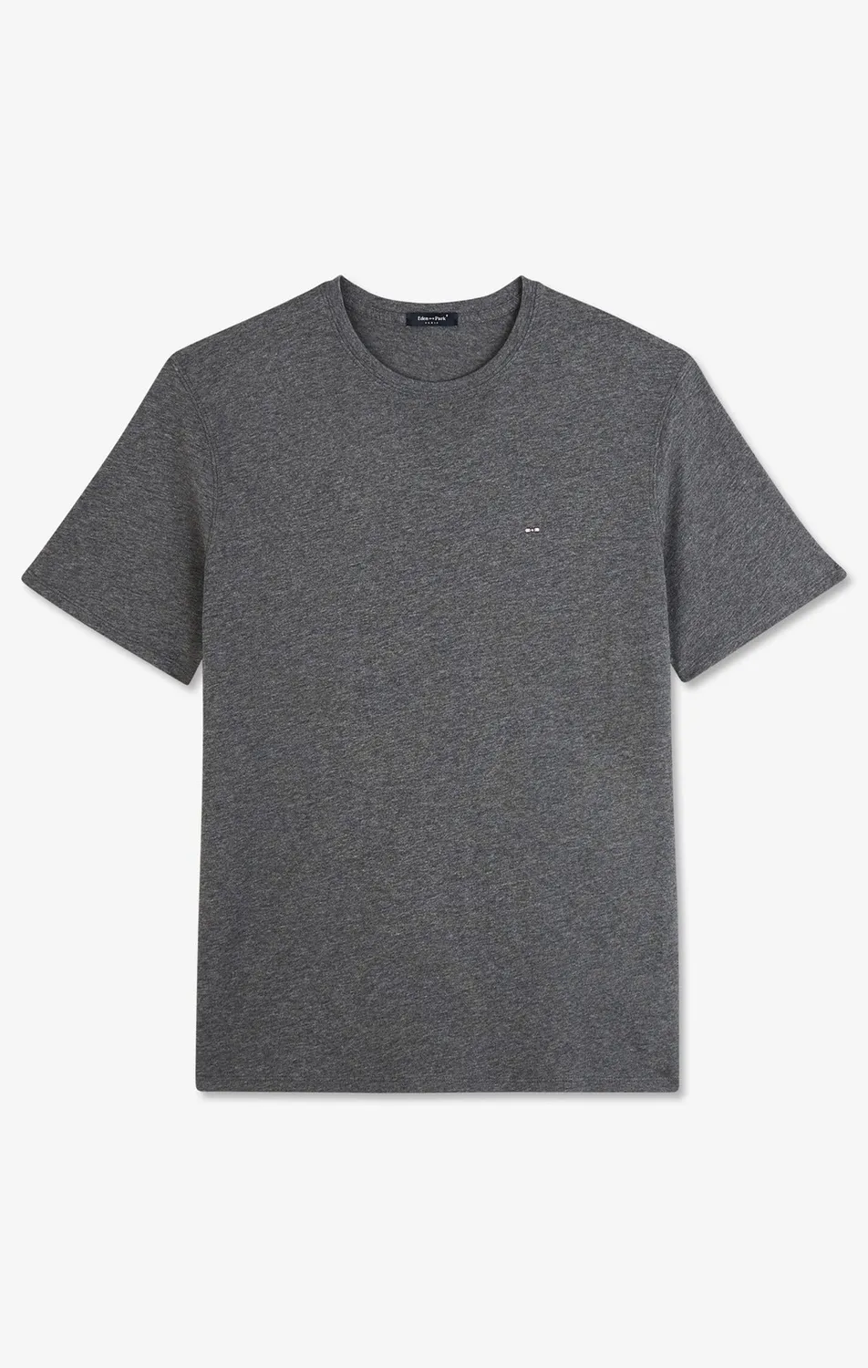 Eden Park t-shirt homme gris col rond coton Pima manches courtes