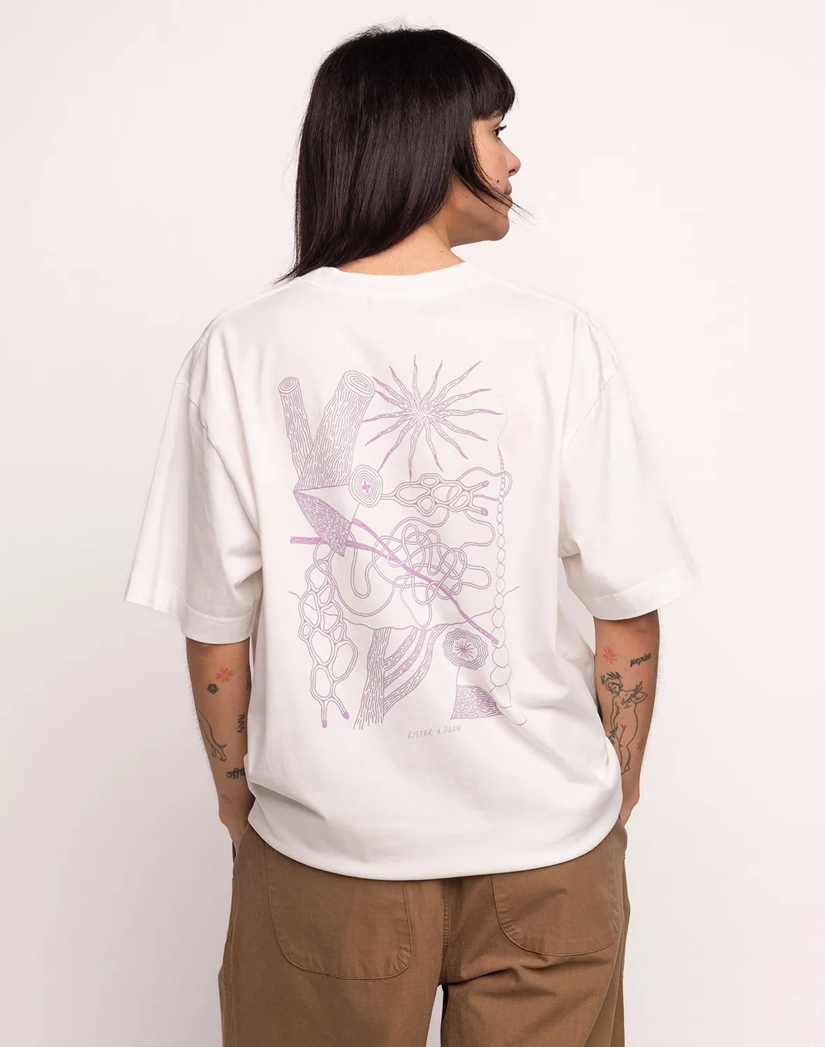 OLOW Interconnexion t-shirt écru coton bio