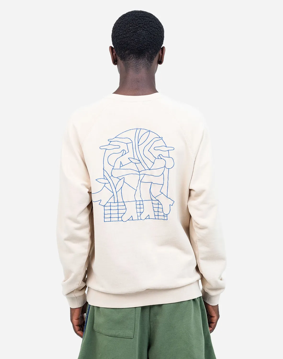 OLOW Party sweat crème broderie coton bio