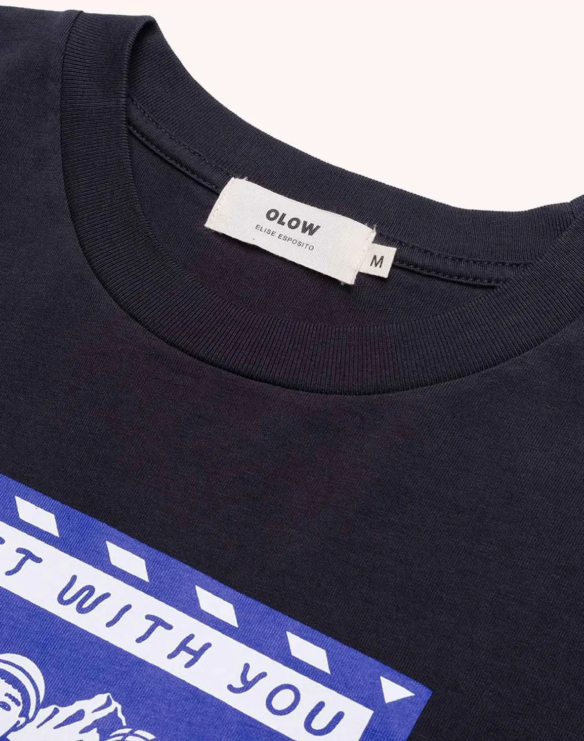 Olow Lost With You t-shirt noir carbone coton bio
