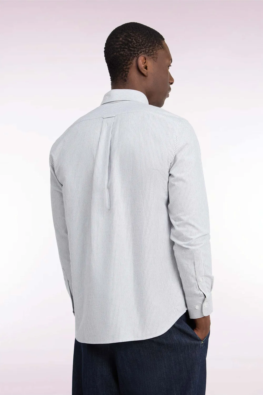 Eden Park Tradi Preppy chemise homme rayures marine droite