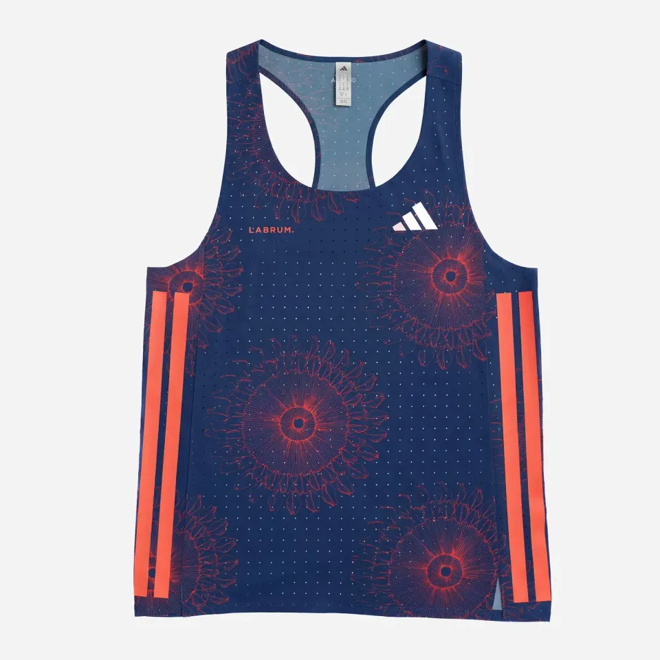 Labrum Adizero Singlet débardeur femme bleu marine