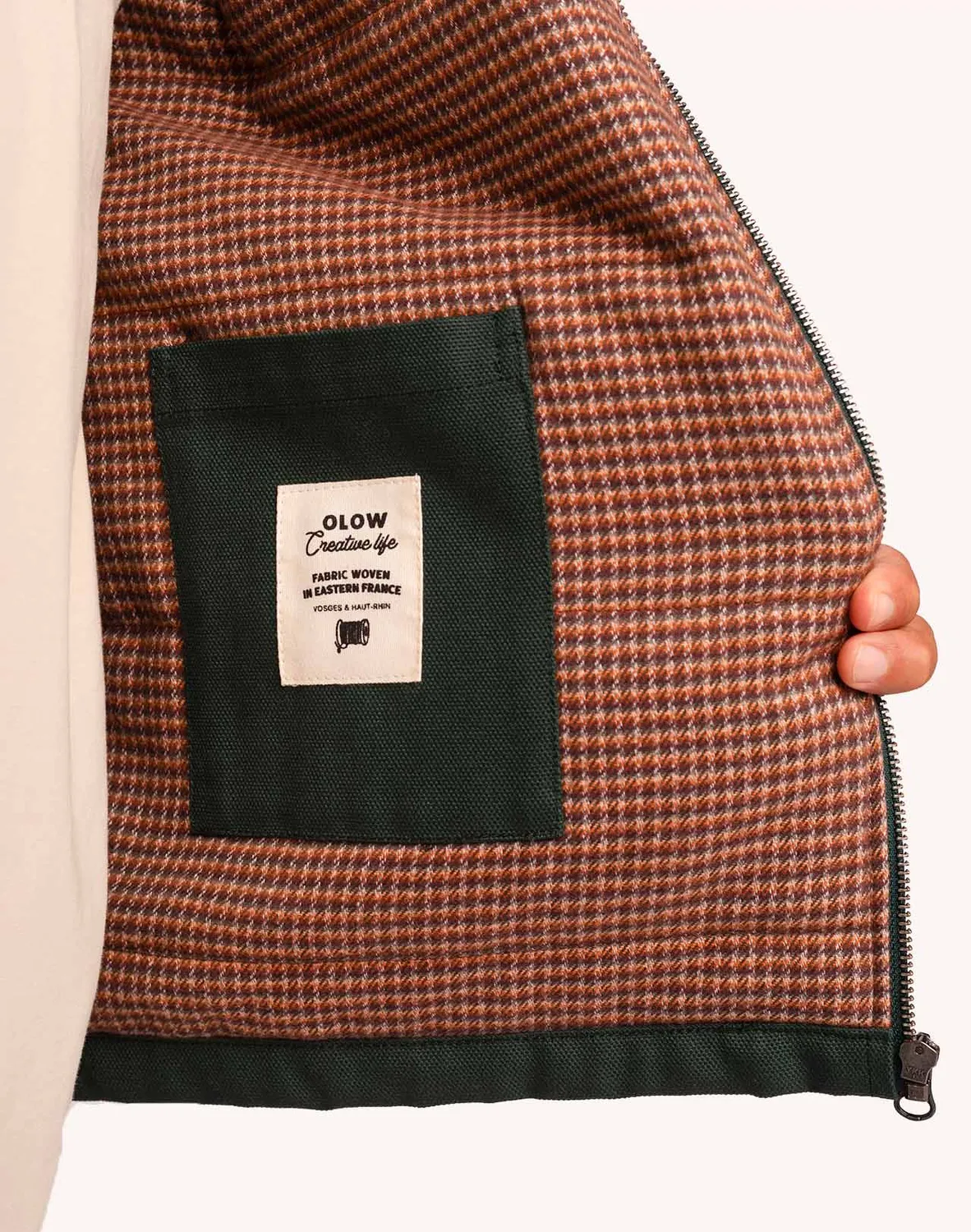 OLOW Yarm blouson workwear vert mélèze matelassé