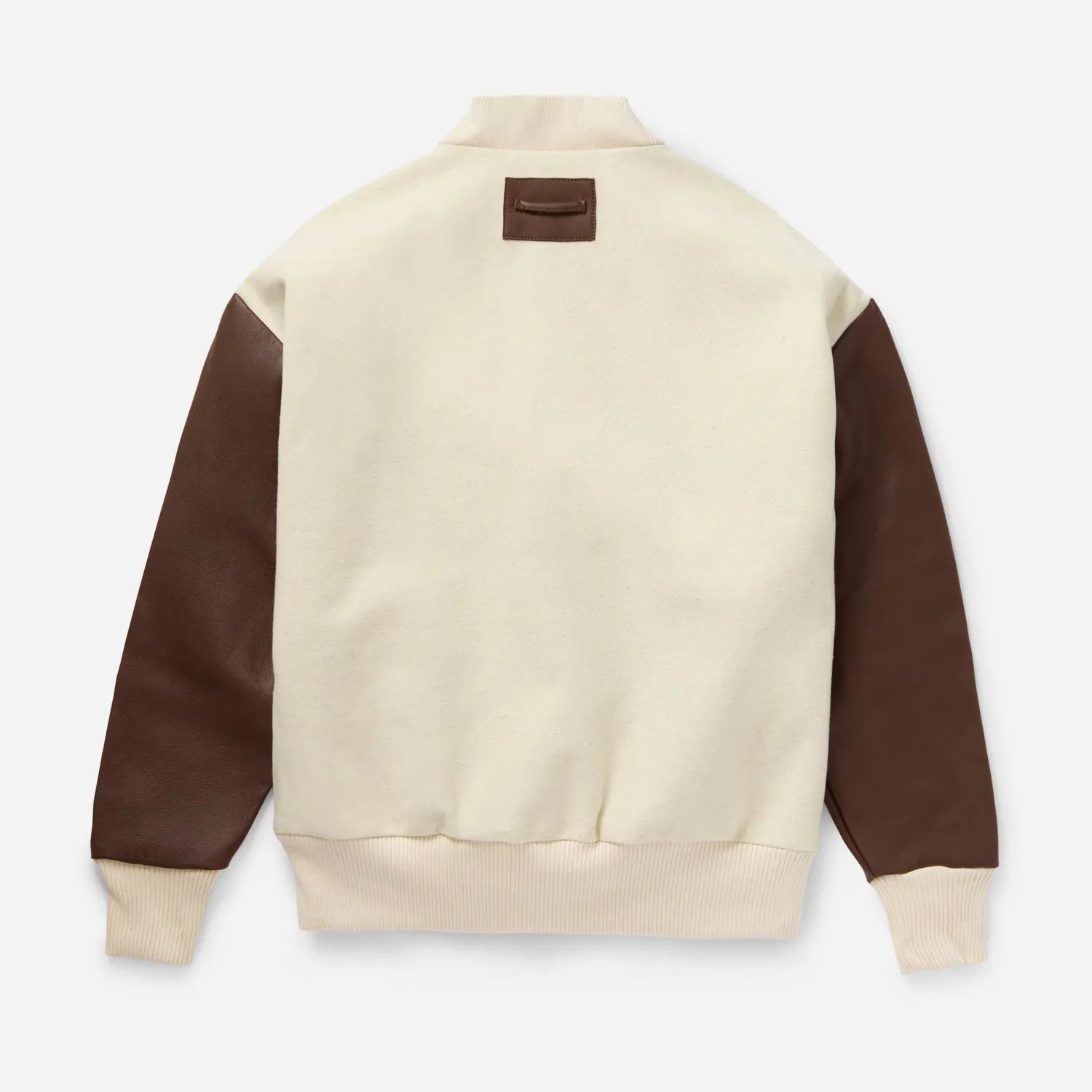 Labrum Cream Nomoli bomber homme crème cuir