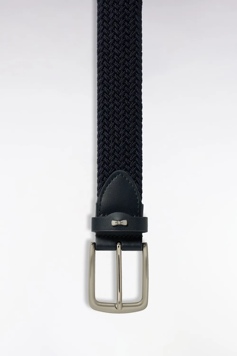 Eden Park ceinture tressée élastique marine homme