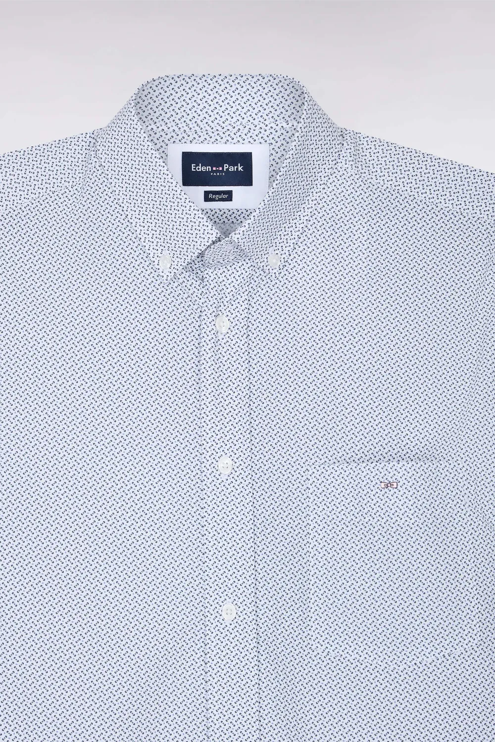 Eden Park chemise homme coton blanc micromotifs M