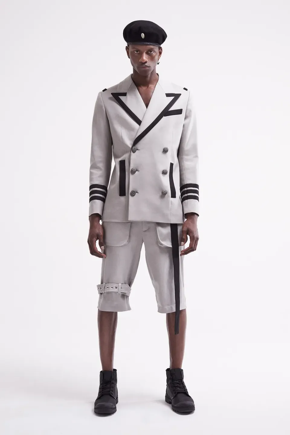 French Deal Flow short coton bandes streetwear