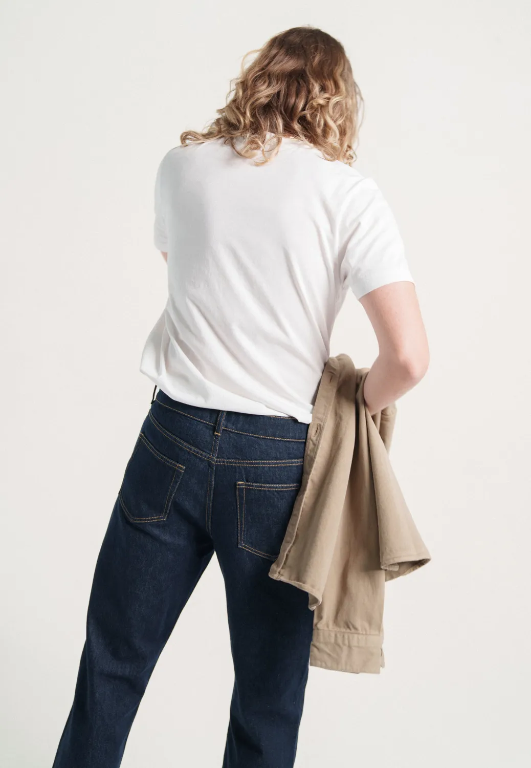 Loom Le jean droit pantalon denim brut 100% coton