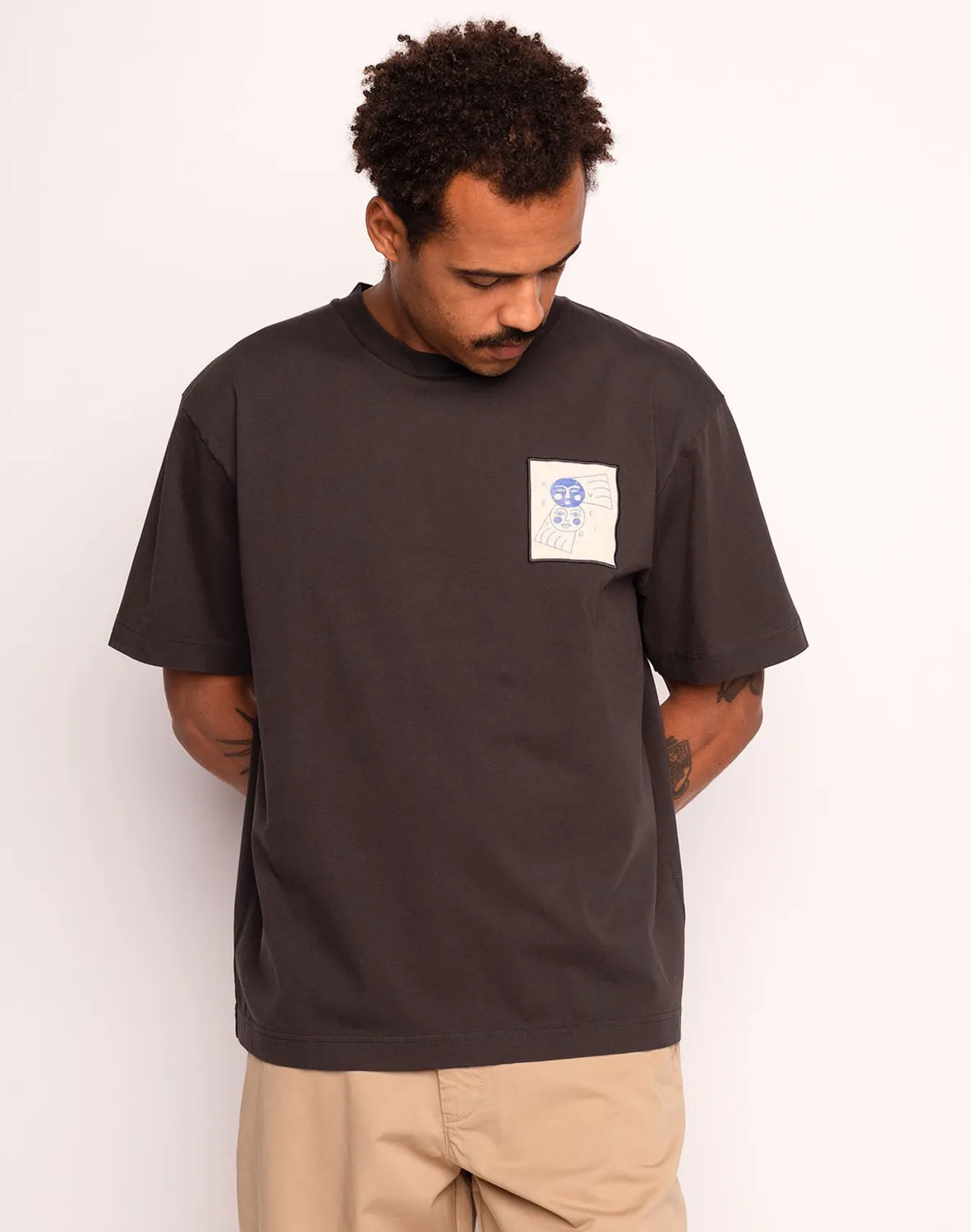OLOW Avec Toi T-shirt noir carbone coton bio