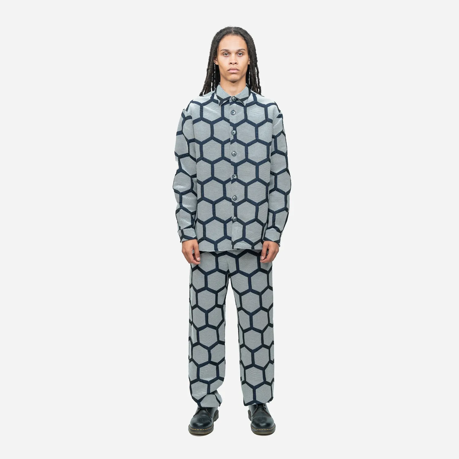 Labrum Hexagon pantalon homme blanc large prince