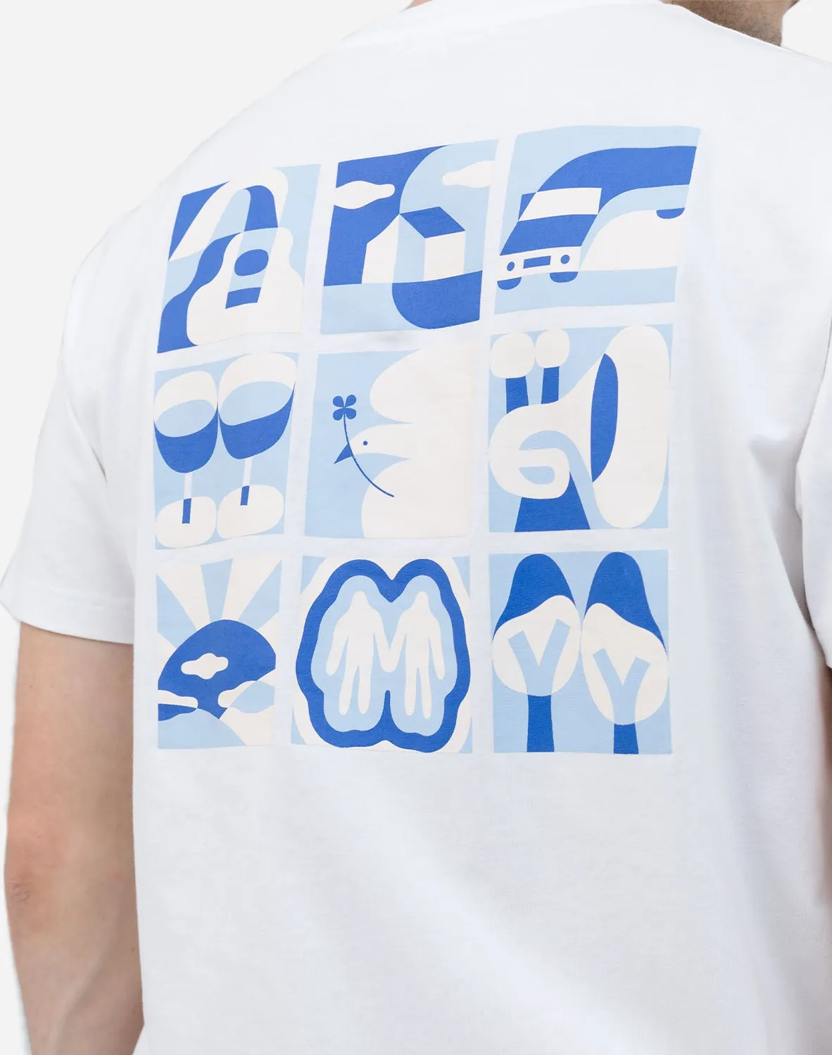 OLOW Good Time t-shirt écru coton bio brodé