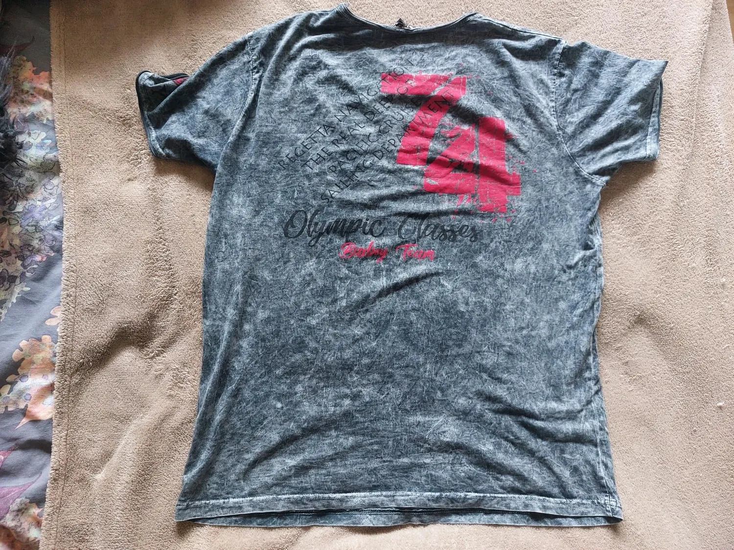 Subliminal Mode BX119 t-shirt homme délavé gris foncé