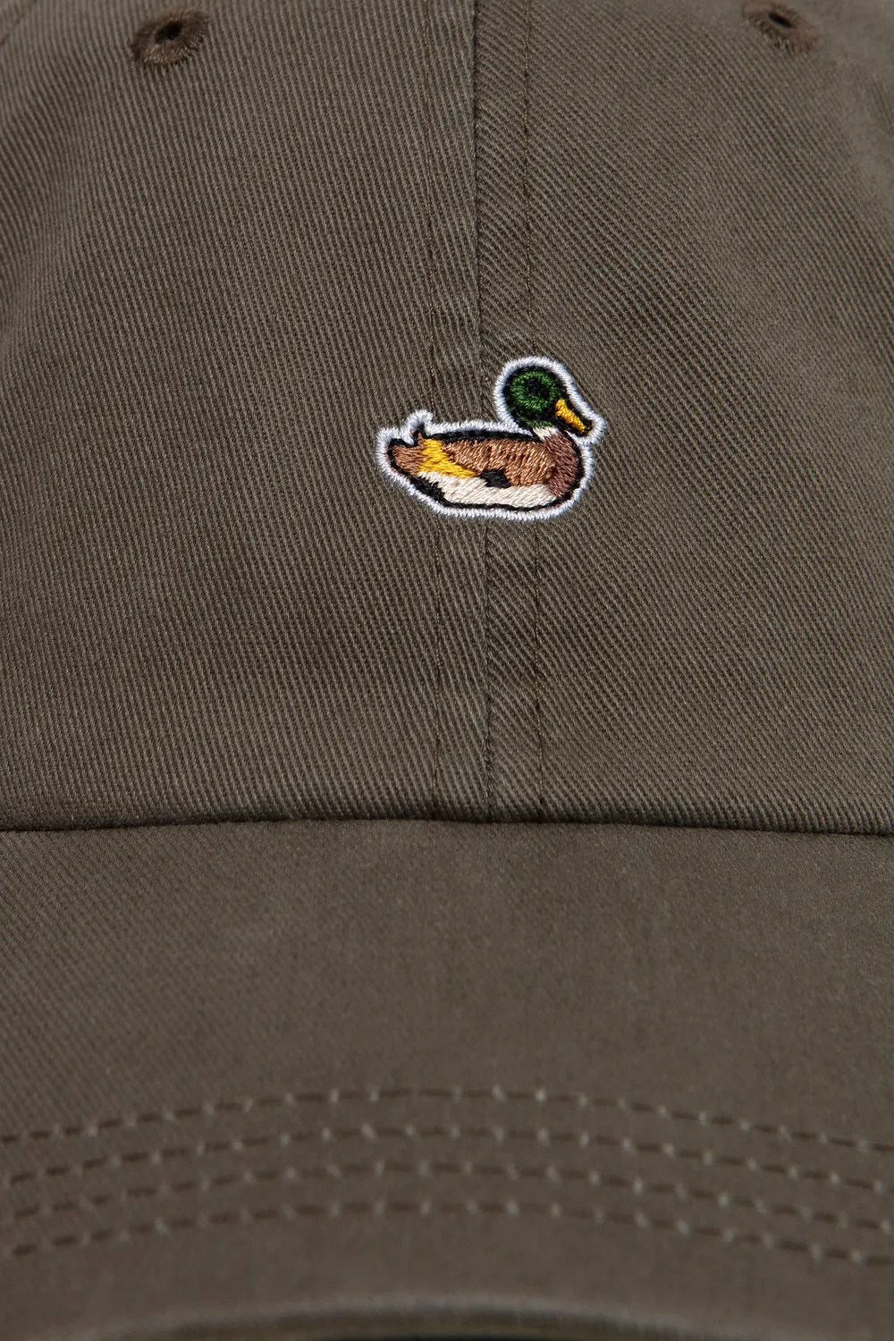 Edmmond Studios Duck Cap casquette kaki coton