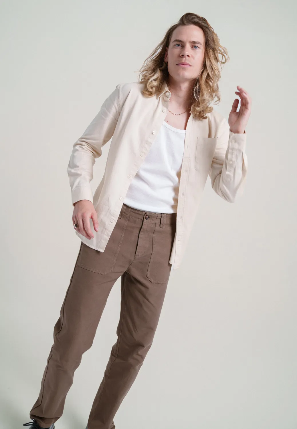 Loom le pantalon workwear pantalon canevas kaki