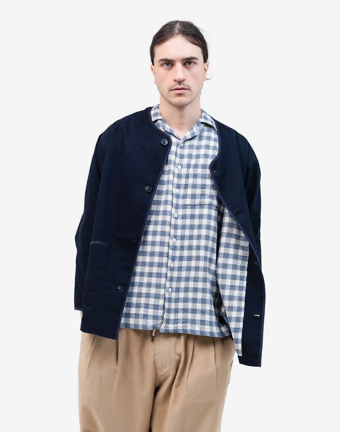 OLOW Hiro Braban veste bleu nuit coton